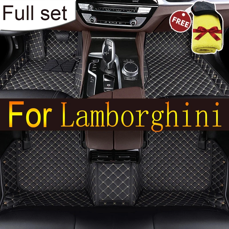 

Leather Car Floor Mats For Lamborghini Uevs Aventador Gallardo Huracan Urus Car accessories