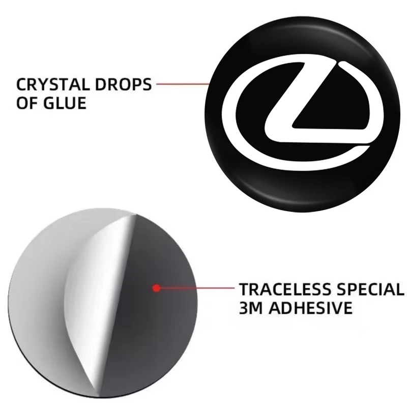 2/4 قطعة قفل باب السيارة ثقب المفتاح مكافحة حجب حماية ملصقات لكزس IS250 IS200 CT200h GS300 LS430 RX450h LX570 IS300 ES300