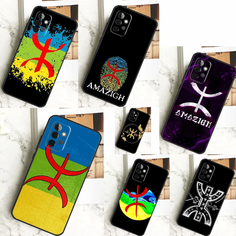 Amazigh Berber Flag Case For Samsung Galaxy A55 A35 A15 A14 A34 A54 A73 A53 A33 A23 A13 A12 A32 A52 A51 Cover