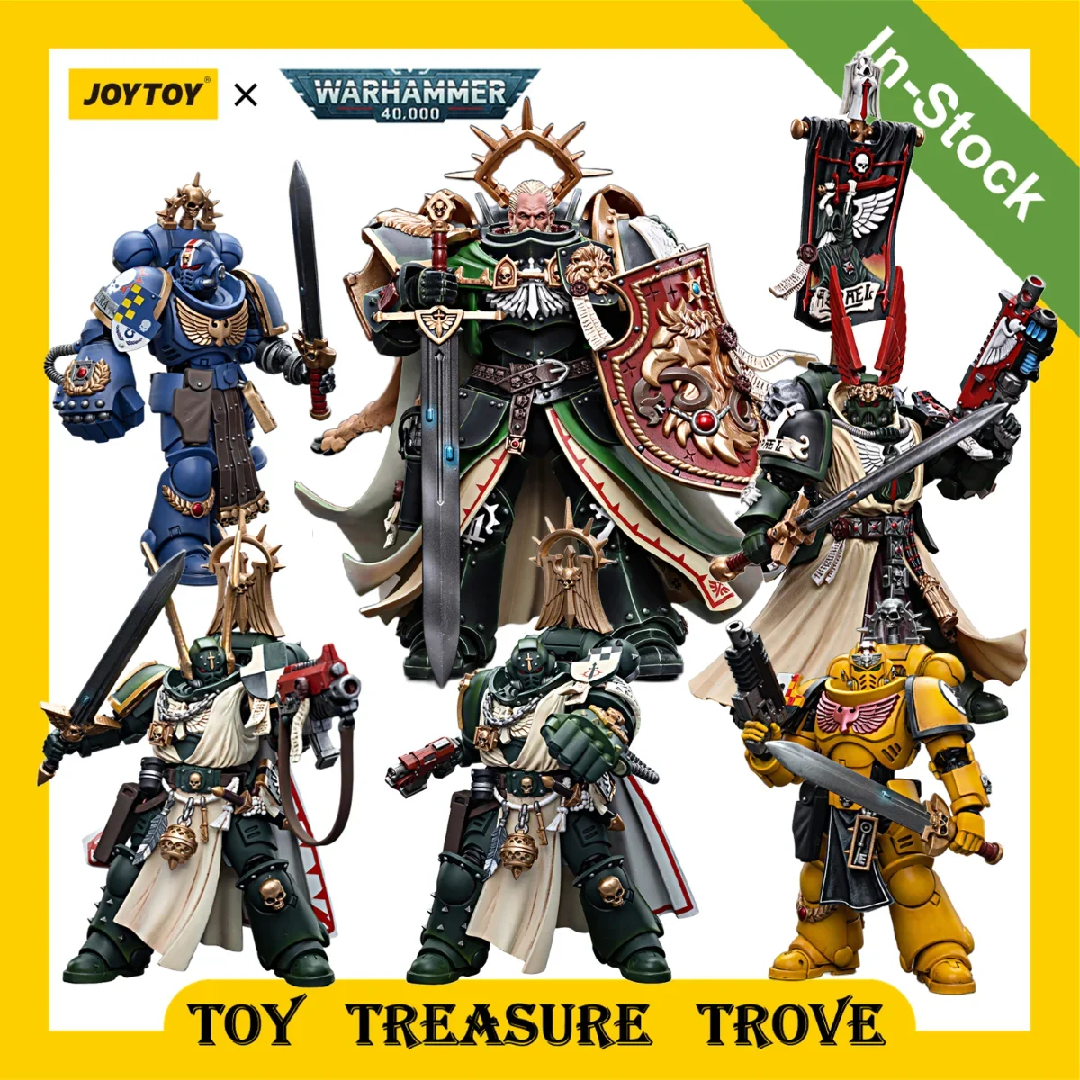 [IN STOCK] JOYTOY Warhammer 40k 1/18 Action Figures Primarch Lion El Jonson Dark Angels Master Lazarus Anime Military Model Toy