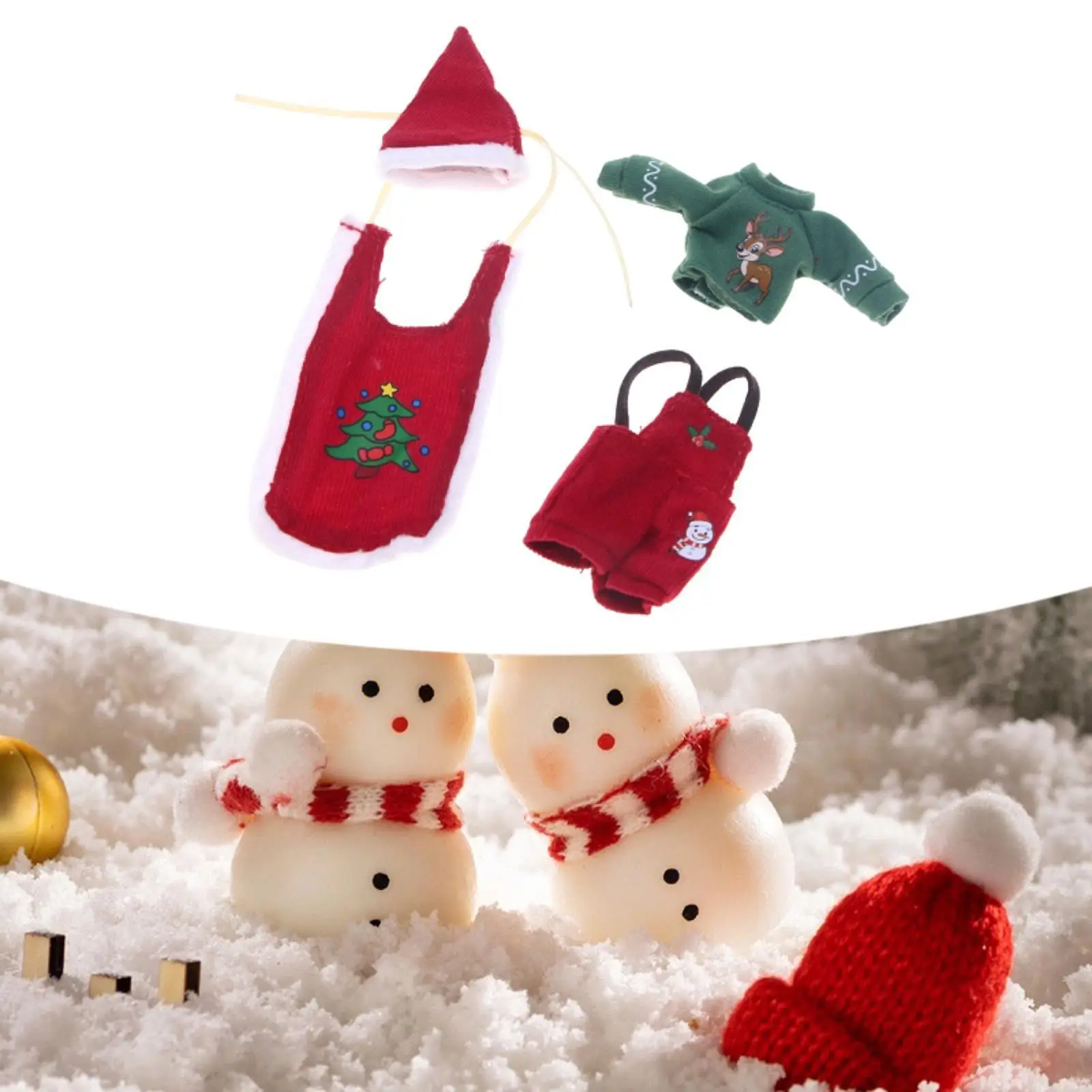 

Кукольный домик, рождественская кукольная одежда, праздничные наряды для куклы BJD 1/12