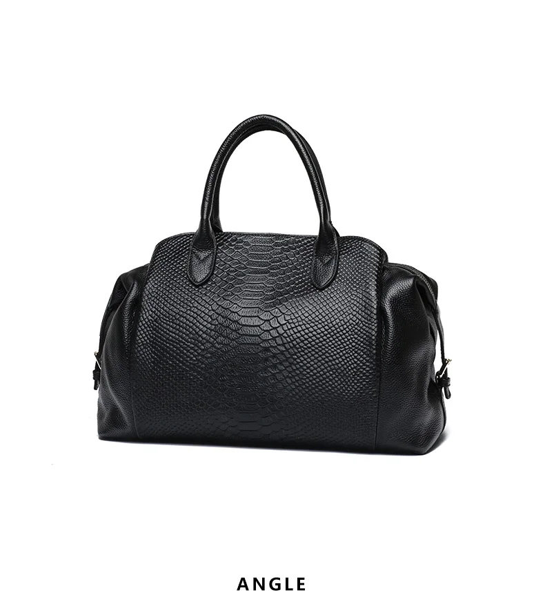 Aidrani Fashion Damenhandtasche aus Rindsleder, große Kapazität, vielseitige Umhängetasche mit Schlangenmuster für stilvolle Aufbewahrung. – Detail 7