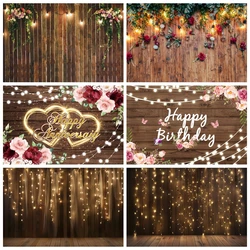 Glitter Vintage Wood Texture Backdrop Shiny Light Wedding Newborn Baby Shower Birthday Party Photography Background Photo Studio