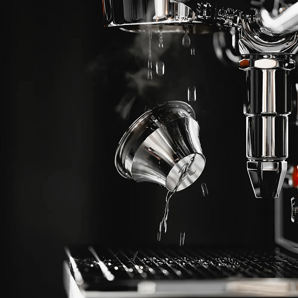 Variable Diameter Espresso Portafilter Filter Basket Precision High Extraction for 58mm Bottomless Portafilter