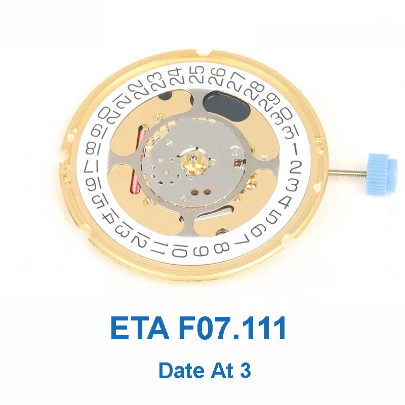 

F07111 Mechanical Quartz Watch Movement Quartz Movement For ETA F07.111 Date At 3 O'clock Disk High-Precision