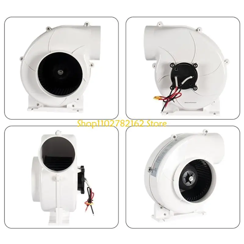547B Space Efficient 12V Marine Ventilation Fan With Strong Curved Design For Small Boats And Yachts
