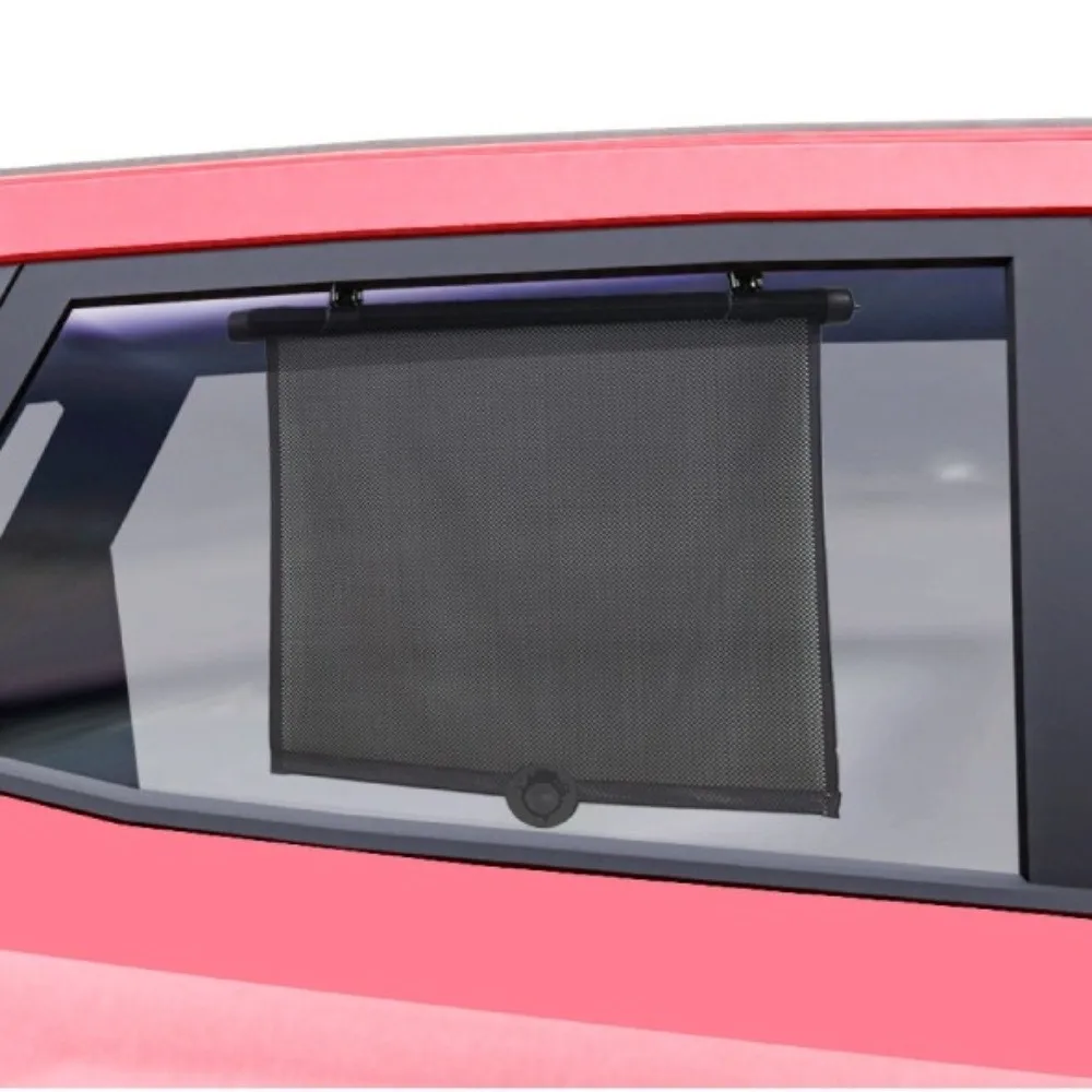 Universal Retractable Car Sunshade Roller Easy Slide Mechanism Glare Reduction UV Blocking Window Visor Compact Storage