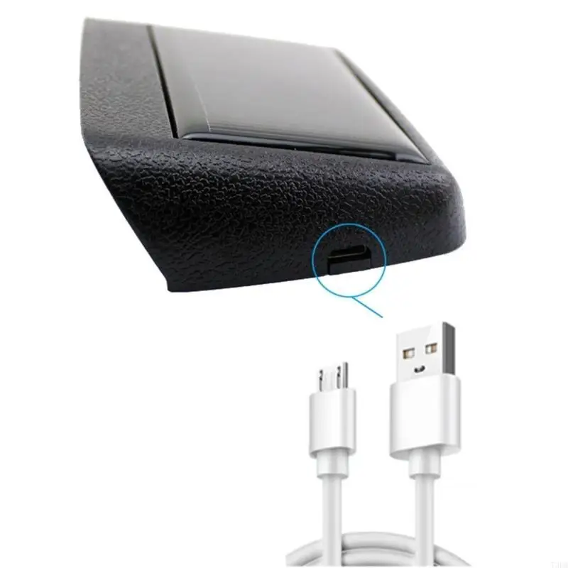 Автомобильные часы на солнечной энергии со светящимся автомобилем для ночного вождения