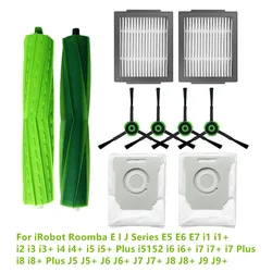 Hepa Filters Main Side Brush Dust Bag For iRobot Roomba i3 i3+ i4 i4+ i5 i6 i7 i8 J5 J5+ J6 J6+ J7 J7+ J8 J8+ J9 J9+ E5 E6 E7