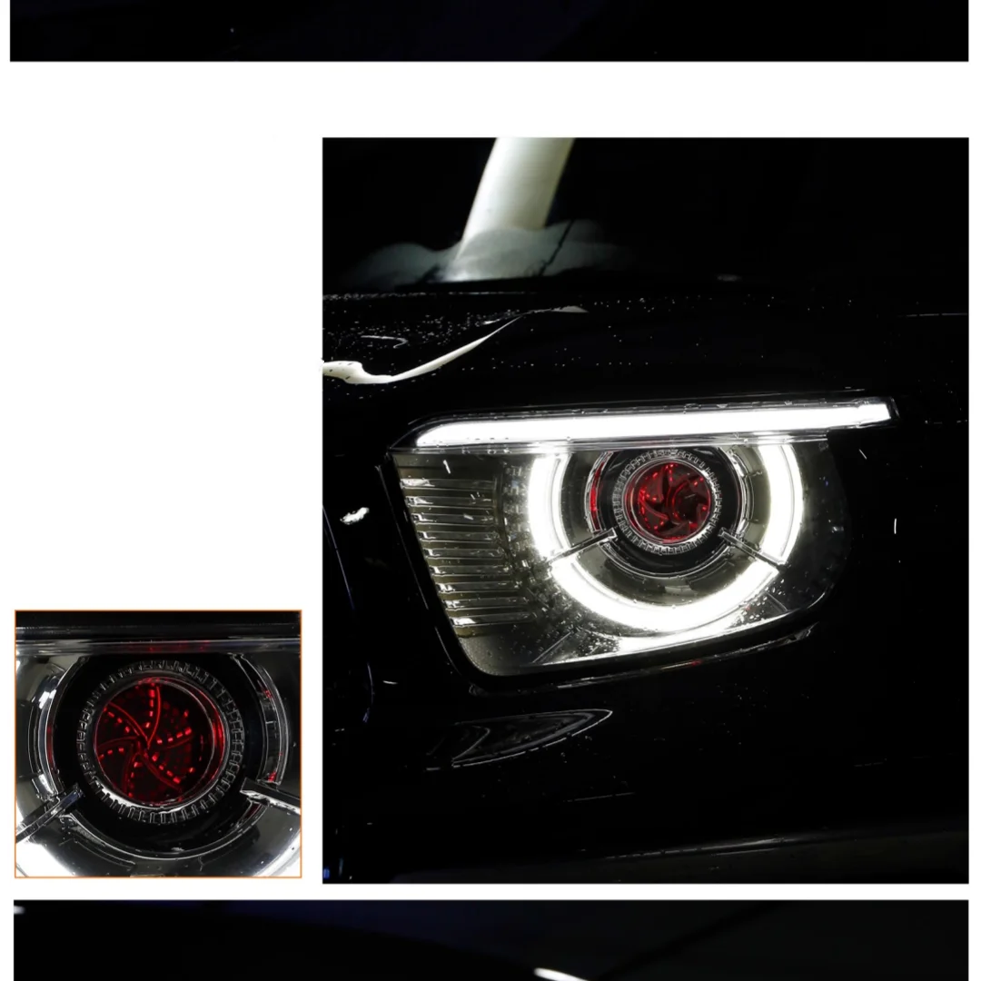 مصباح أمامي LED للسيارة للجدار العظيم GWM Tank 700 عدسة بركان معدلة عين الشيطان الأحمر ملحقات السيارات