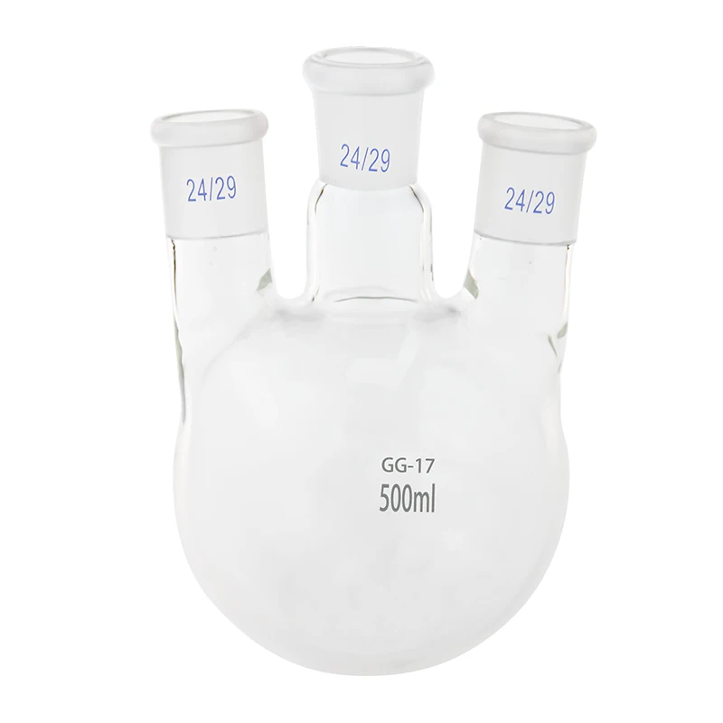 1pcs Lab 50 to 2000ml round-bottom glass flask,Standard grinding mouth three-neck Distillation flask chemical reaction flask