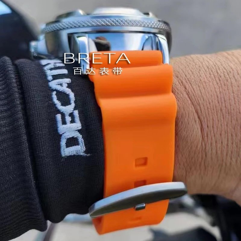 For Citizen BJ8050 BJ8050-08E Stainless Steel Lug Connection Head Little Monster Bracelet Modified Watchband Diving silicone