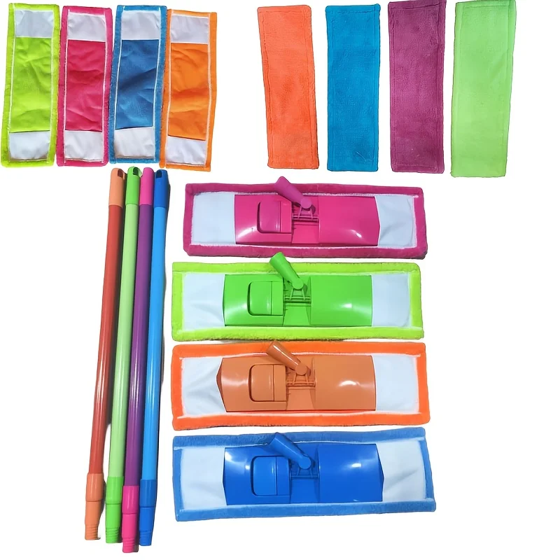 

Сменные насадки для коралловой швабры из микрофибры, 8 предметов, выдвижная швабра, разные цвета швабры, многоразовые, моющиеся, для очень чистки пола