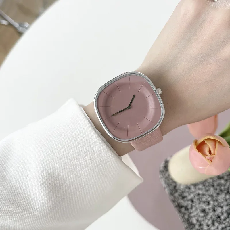Relojes de pulsera de cuarzo a la moda para mujer, reloj cuadrado Premium, diseño coreano Simple, correa de muñeca de lujo