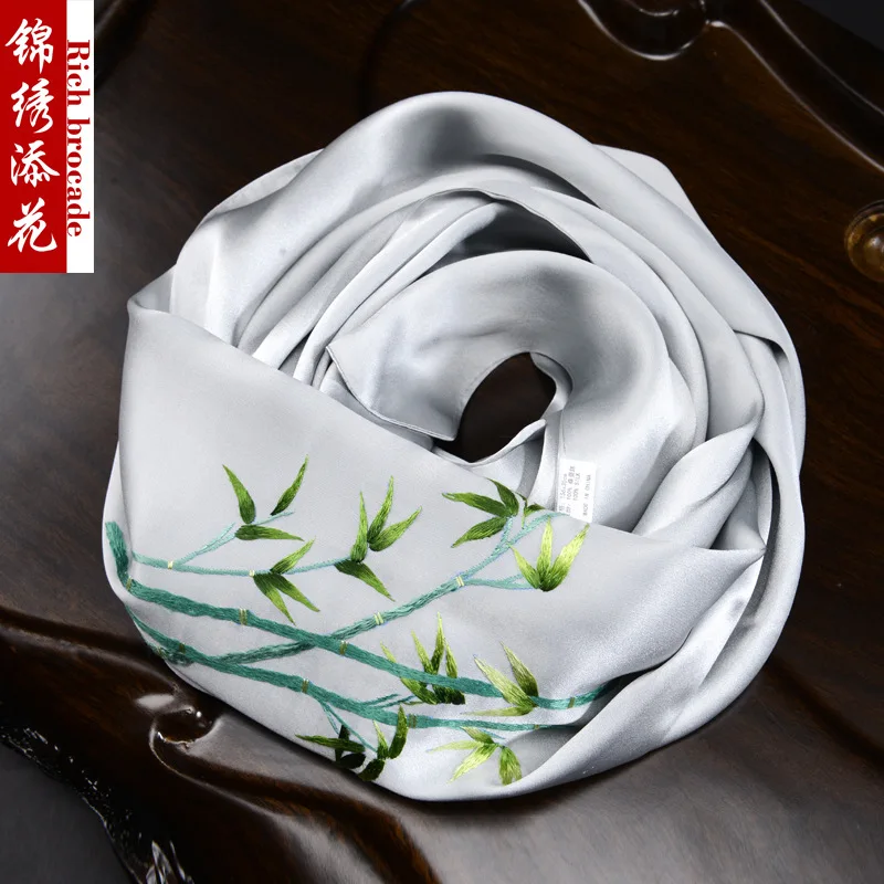 Suzhou Embroidery Scarf Men's Gift Elder Chinese Style Handmade