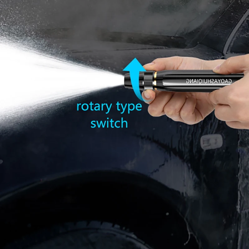 1 مجموعة الماس المياه بندقية غسيل السيارات سقي الأنابيب ارتفاع ضغط مدفع المياه المنزلية غسيل السيارات المياه الأسود فوهة غسيل السيارات