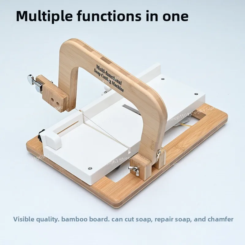 All-in-One Adjustable Soap Cutter & Beveler – Stainless Steel Wire Slicer & Edge Trimmer for Handmade Soap, DIY Craft, Candles