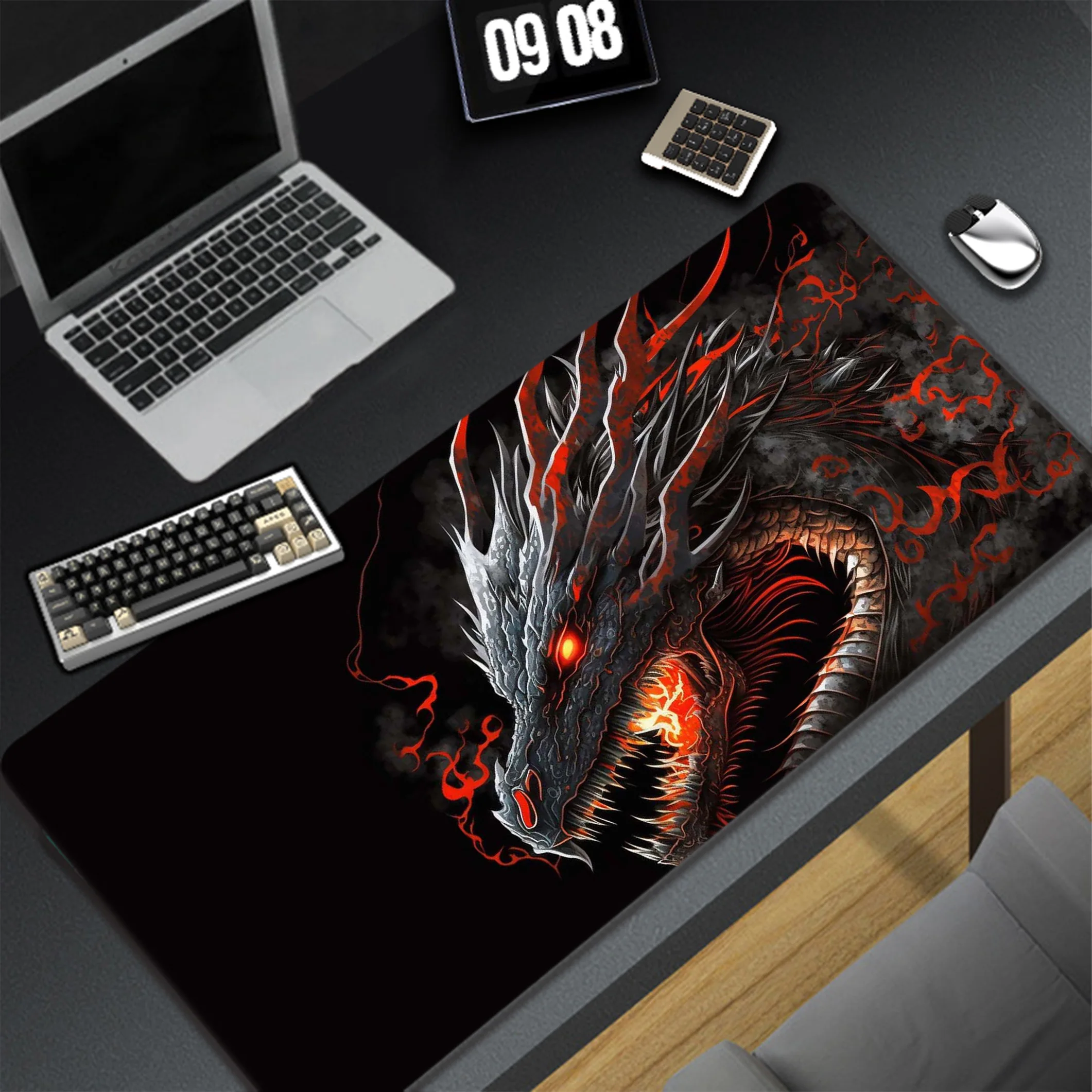 Dragon Mouse Pad Notebook Gaming Muis Mat Gamer Xxl Grote Muismat Vergrendeling Rand Bureau Pads Rubber Коврик Rubberen Toetsenbord Matten