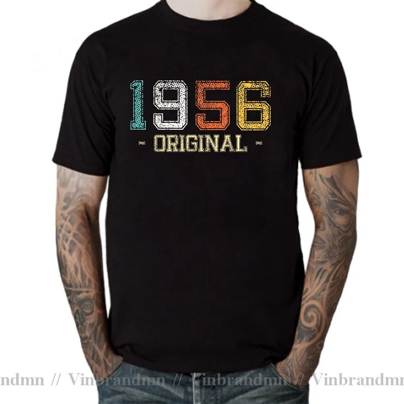 Vintage 1956 Limited Edition T Shirt Father's Day Present Tshirt Classic DAD Birthday Gift Tee Shirt Retro Made in 1956 T-shirts