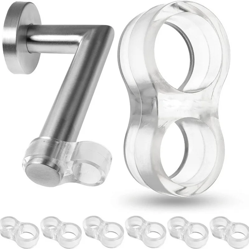 Protecteur de poignée de porte Transparent, pare-chocs Anti-Collision, essentiels ménagers, butée de porte, amélioration de l'habitat, mur de butée de porte