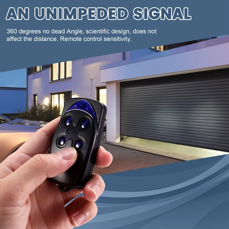 Top-FLO4RS 433Mhz Garage Door Remote Control Opener FLO Remote Control 4 Button Transmitter