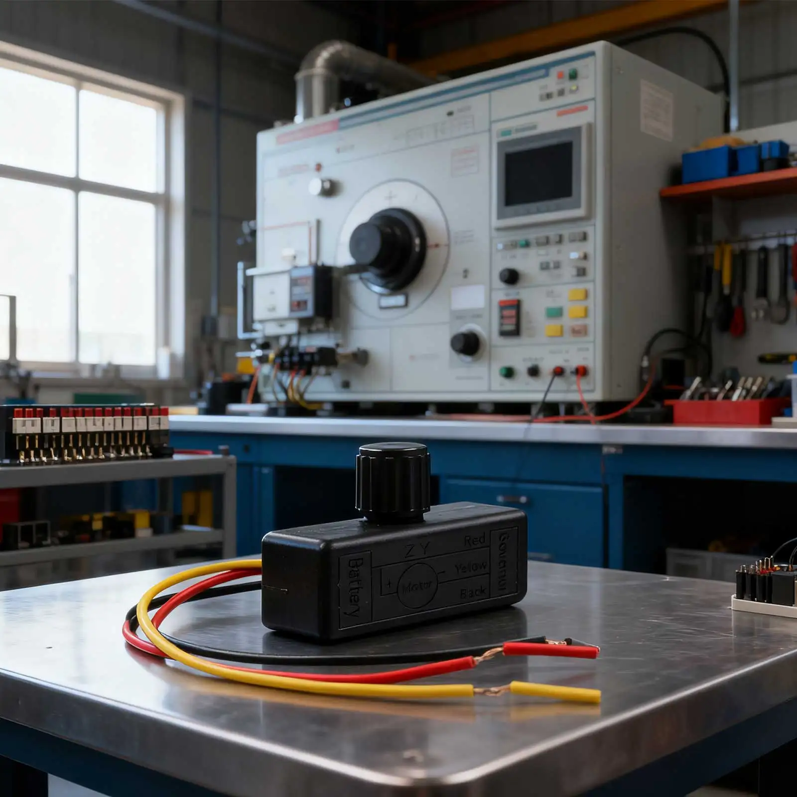 12V DC Motor Speed Controller with Smooth Electronic Stepless Knob for Fan Pump Lighting and Heating Plate Regulation