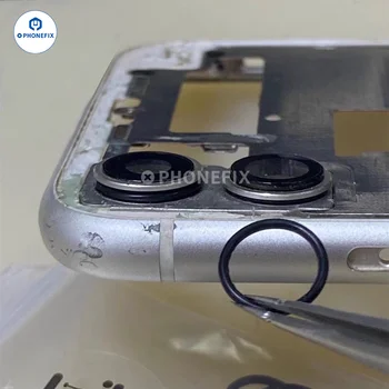 100 pçs buraco do telefone móvel anel de borracha traseira câmera de vidro anel de borracha à prova dwaterproof água para iphone x xs xr xsma 11 12 13 pro max peças