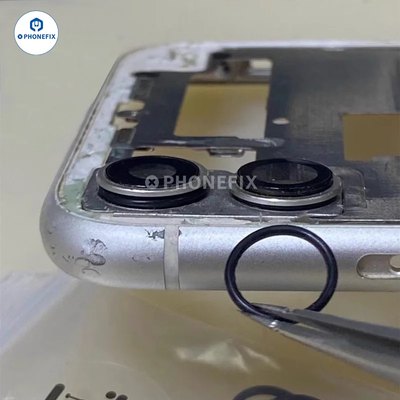 100 szt. Gumowe pierścienie uszczelniające otwory na aparat w telefonie komórkowym, wodoodporne, do tylnego szkła, do iPhone X XS 11 13 15 16 17 Pro MAX, części zamienne