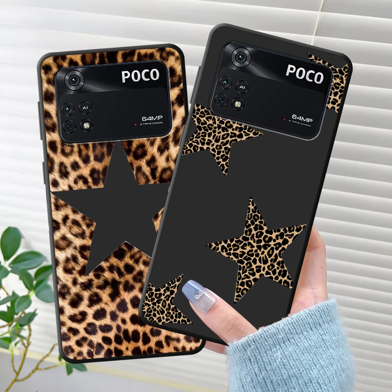 Leopard Print Star Art Case for Xiaomi Poco F8 M3 M4 M7 Pro F1 C50 F3 C61 C75 X3 X4 X5 X7 Pro M5 C71 Funda Phone Cover view 2