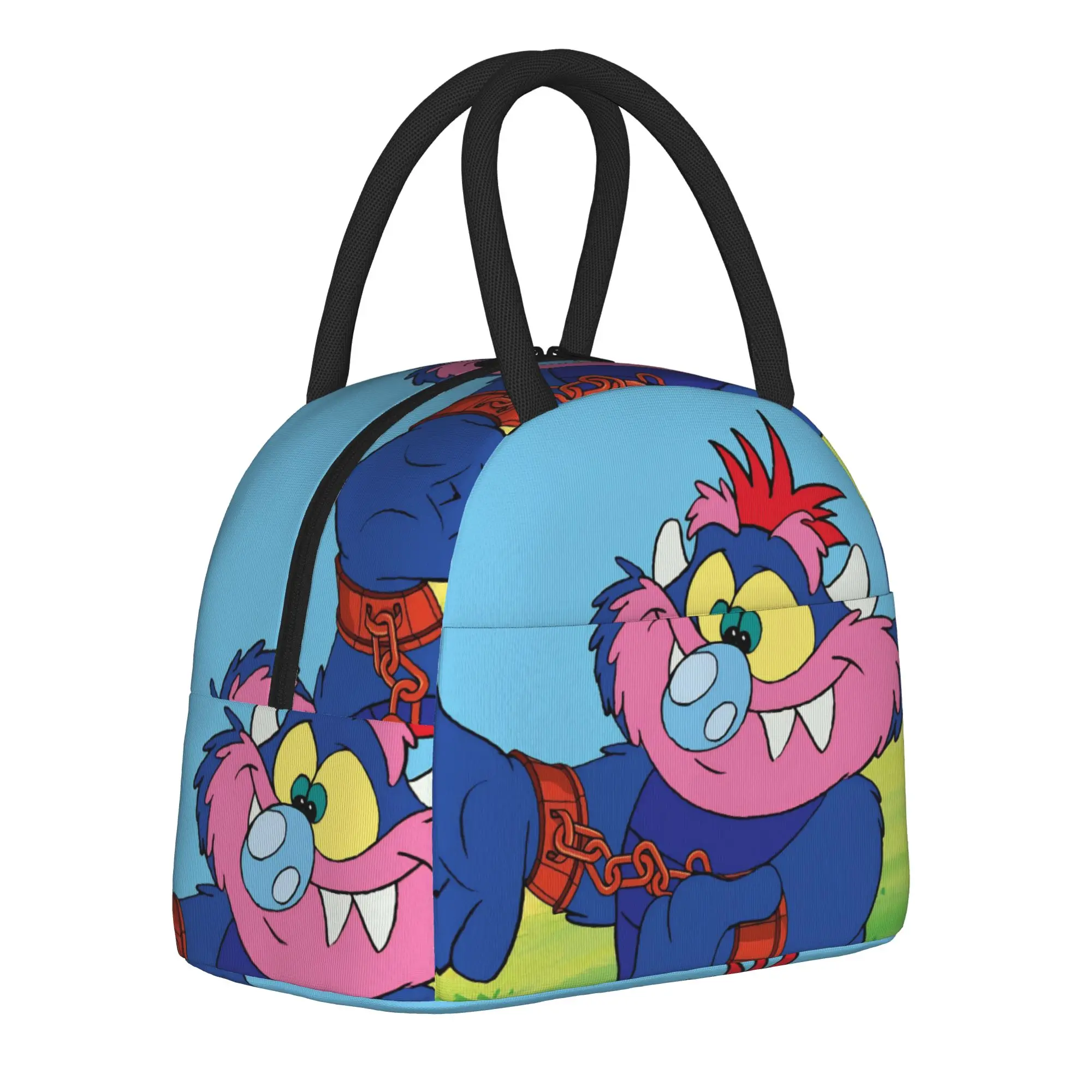 My Pet Monsters Cartoon Insulated Lunch Bags for Men Women  Food Bag Portable Cooler Thermal Lunch Box For School Office