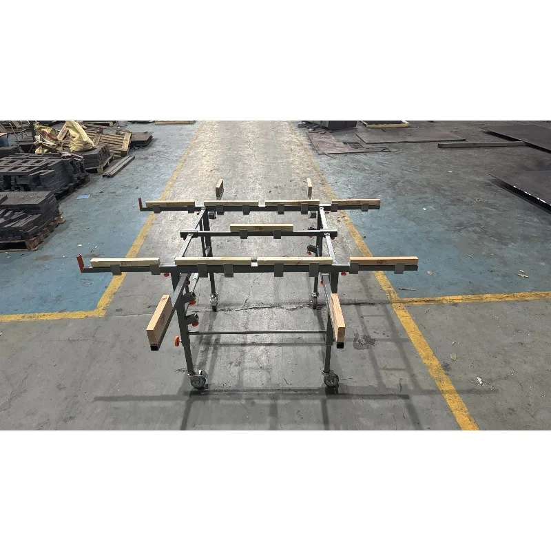 Convenient Folding Woodworking Saw Table Workbench Wheels WEIKA Brand 300kg Load Capacity 3-Year Warranty Adjustable Height