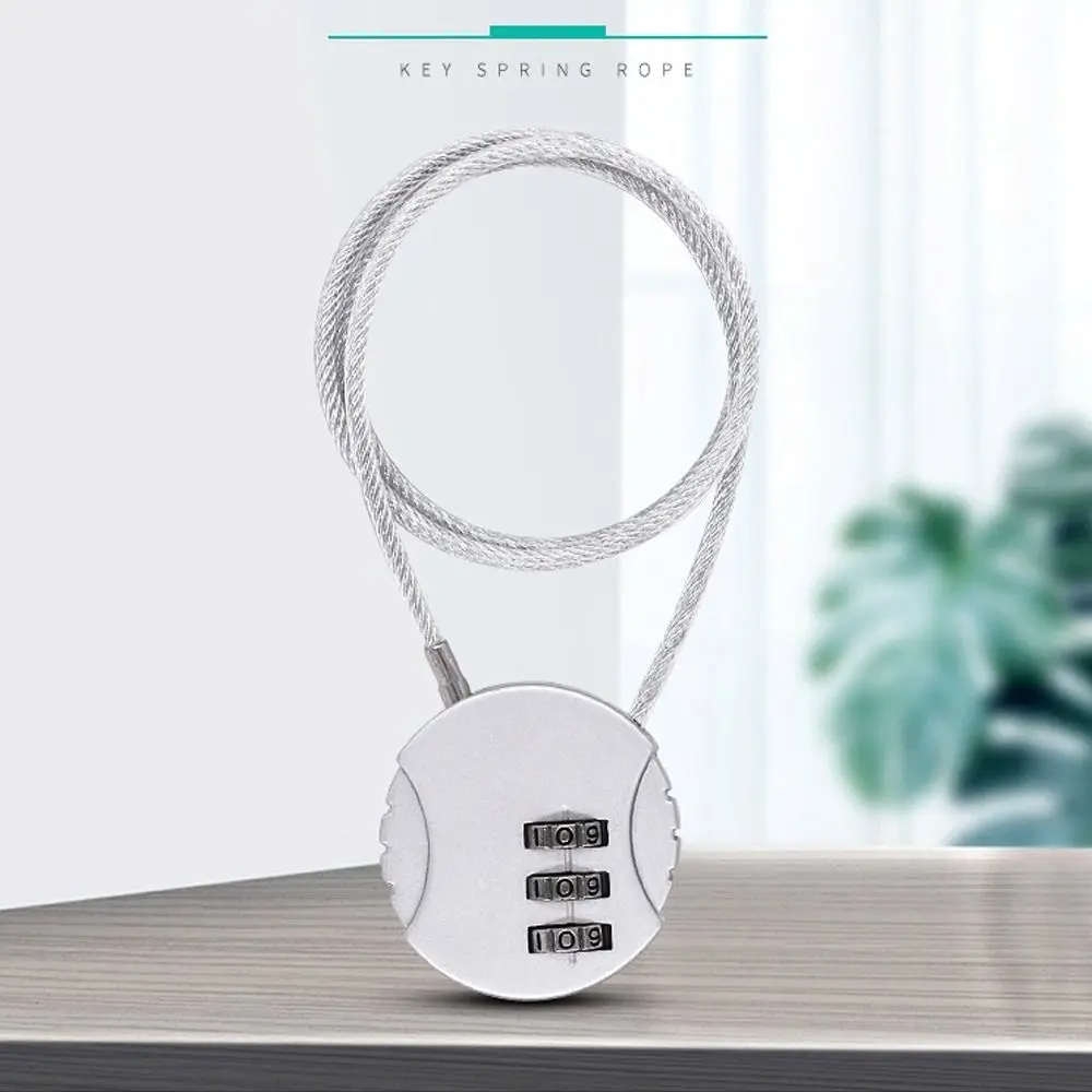 Extended Wire Rope Digit Padlock Smart Combination Lock Password Lock Motorcycle Helmet Lock Anti-theft Lock