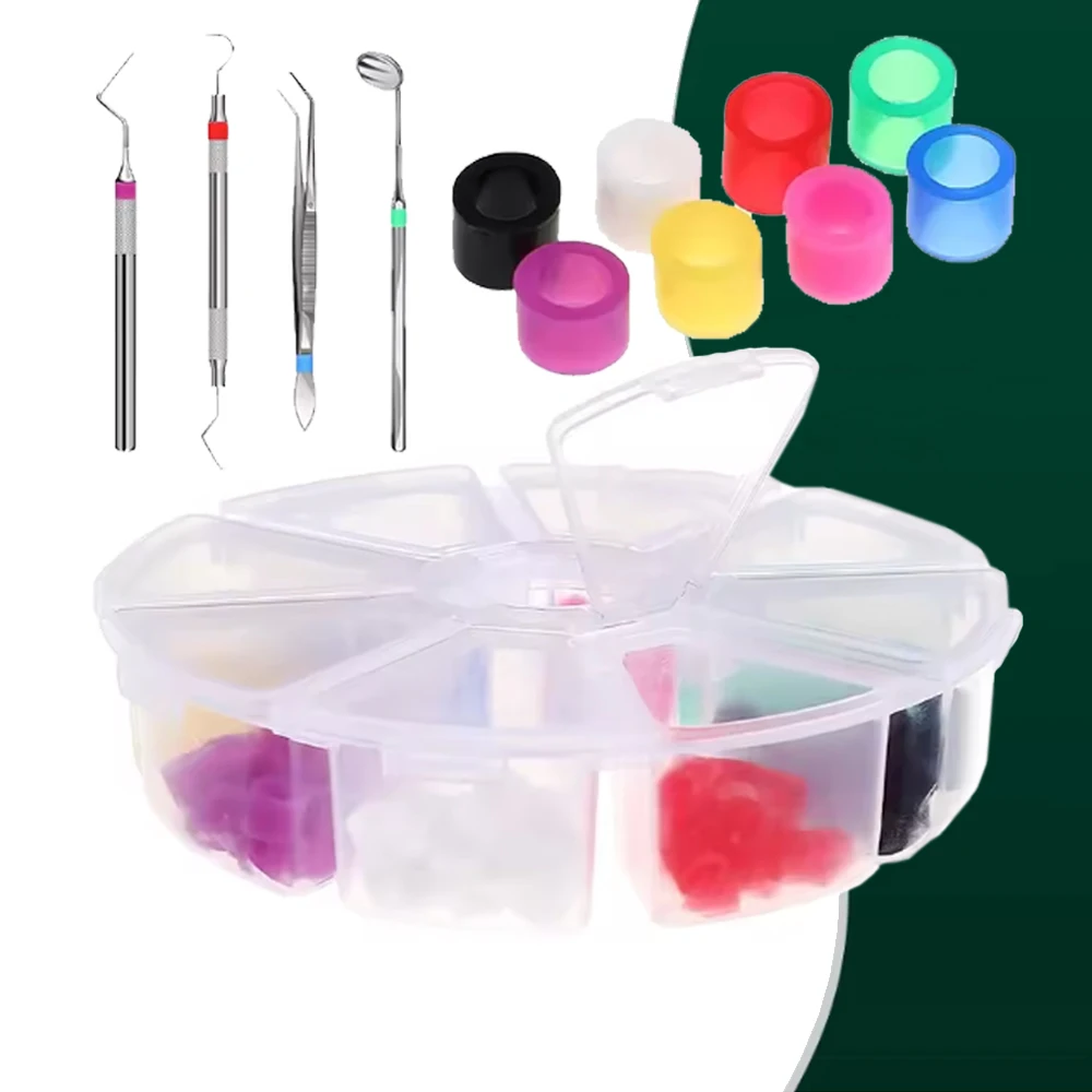160Pcs Dental Code Rings Recognition Colorful Silicone Marker Rings for Hand Instrument Identification and Organization