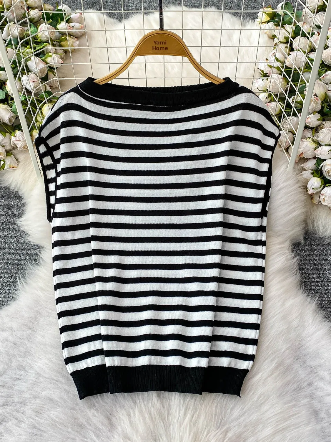 

Корейская круглая трикотажная футболка Ne ort Sve с высокой талией, облегающая юбка, комплект из двух предметов, повседневная летняя мода