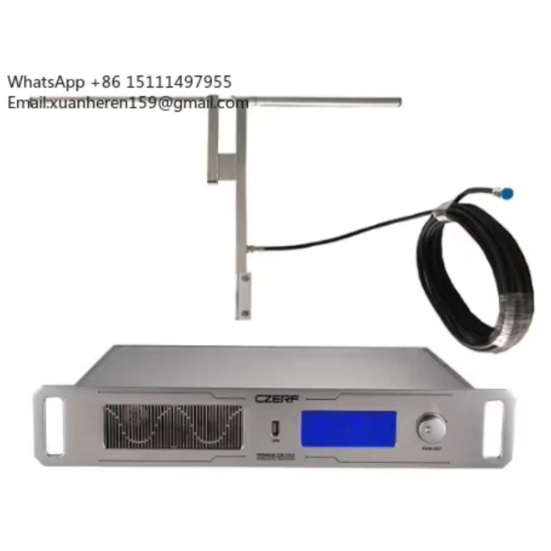 Professional Wireless FM Transmitter with Aluminum Stereo Audio Output 87-108MHz