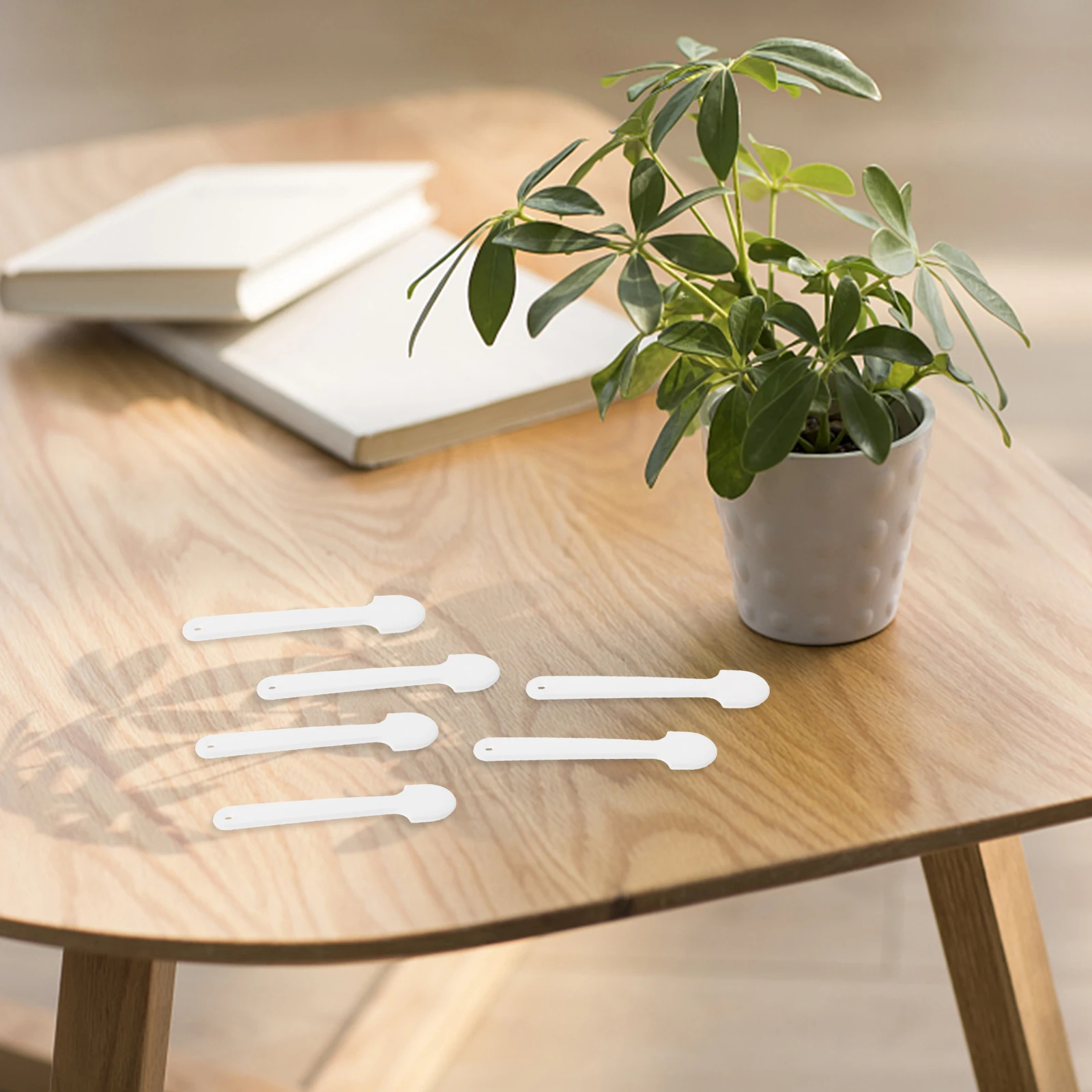 

100 Pcs Round Fan Handle Accessories Sticks Plastic Making Material White DIY Circular Parts