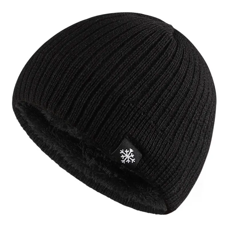 Autumn and winter thick wool blended knitted men's and women's hats are suitable for windproof and warm outdoor wear in winter