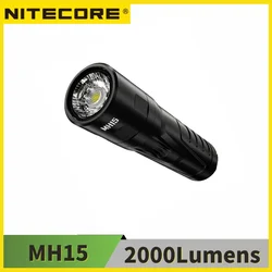 NITECORE-Lampe de poche LED aste, 15 lampes successives, 2000lumens, batterie 5000mAh intégrée, batterie externe, EDC Troch