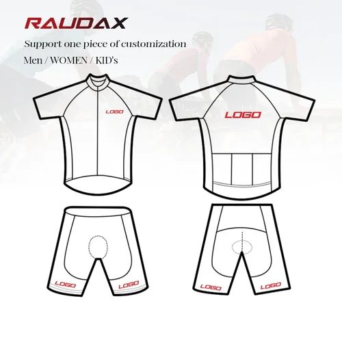 Imagen 1 del producto Conjunto de camisetas de Ciclismo para Hombre y mujer, Maillot de bicicleta de diseño personalizado de la mejor calidad de grado de competición, Ropa de Ciclismo de verano para Hombre