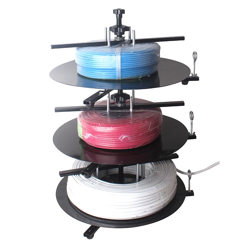 

1/2/3/4 Layers Rotary Wires Feeder Tools Wire Pay-off Tray Cable Rotating Disc for Wires Stripping Cutting Machine