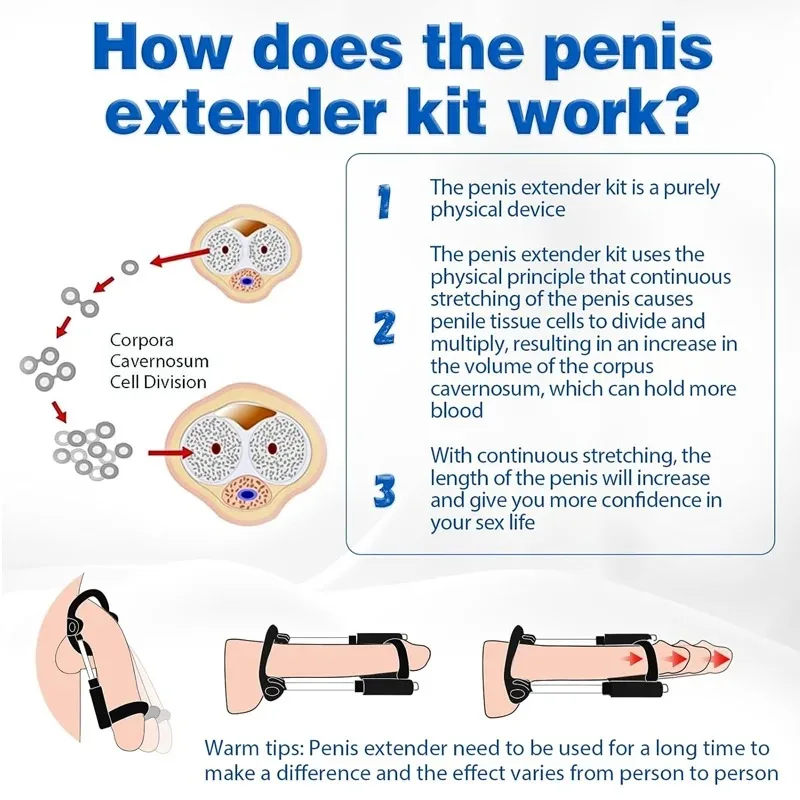Sex Toys Tools Penis Training Extender Enlargement Edge Stretcher Pump Sex Toys For Male Penis Exercise Strap Dick Enlargers18+ - Image 5