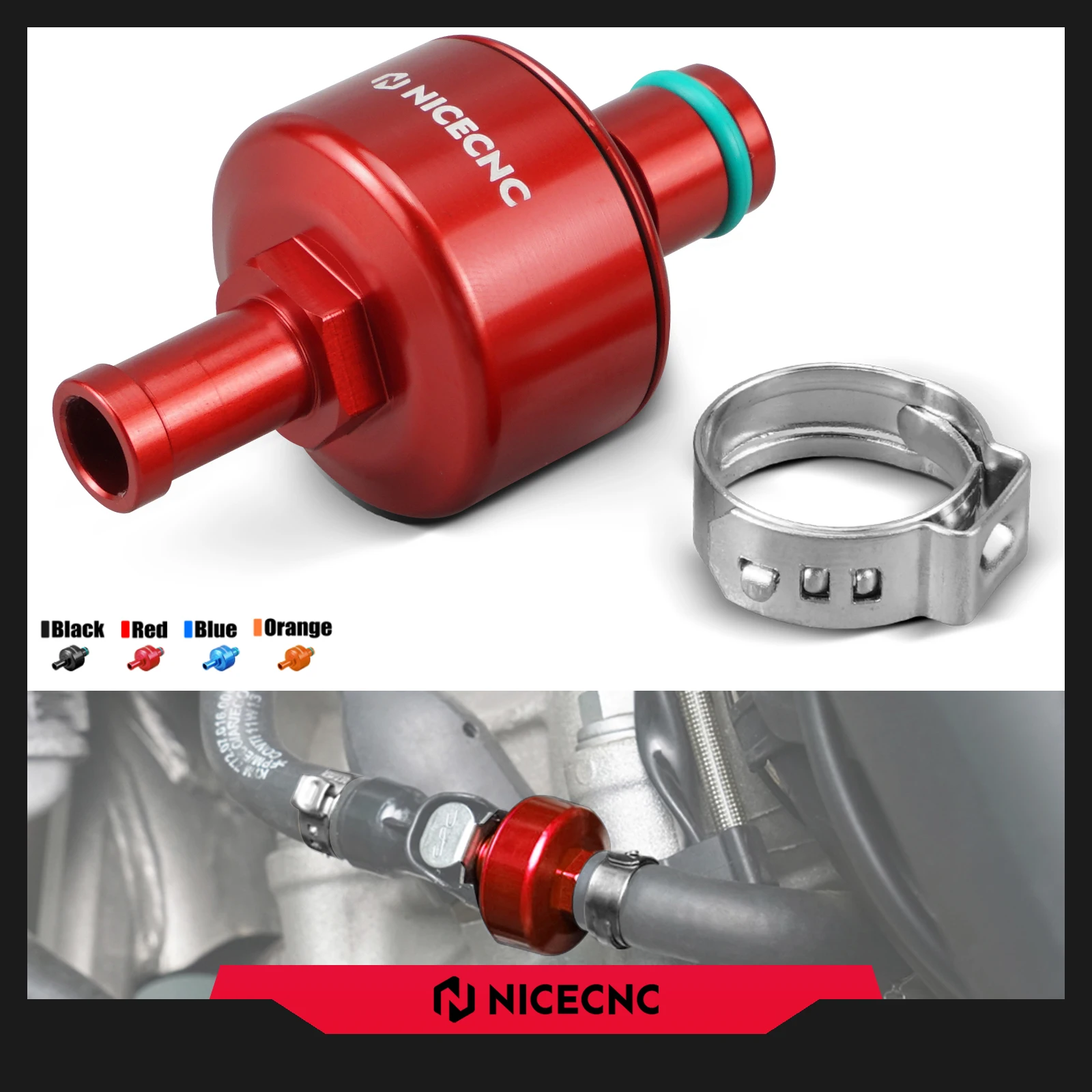 NICECNC For 2023 2022 2021 GasGas EC 300 EC 250 EX 300 EX 250F 350F 450F MC EXF MCF Motorcycle 10 Micron Fuel Filter Aluminum