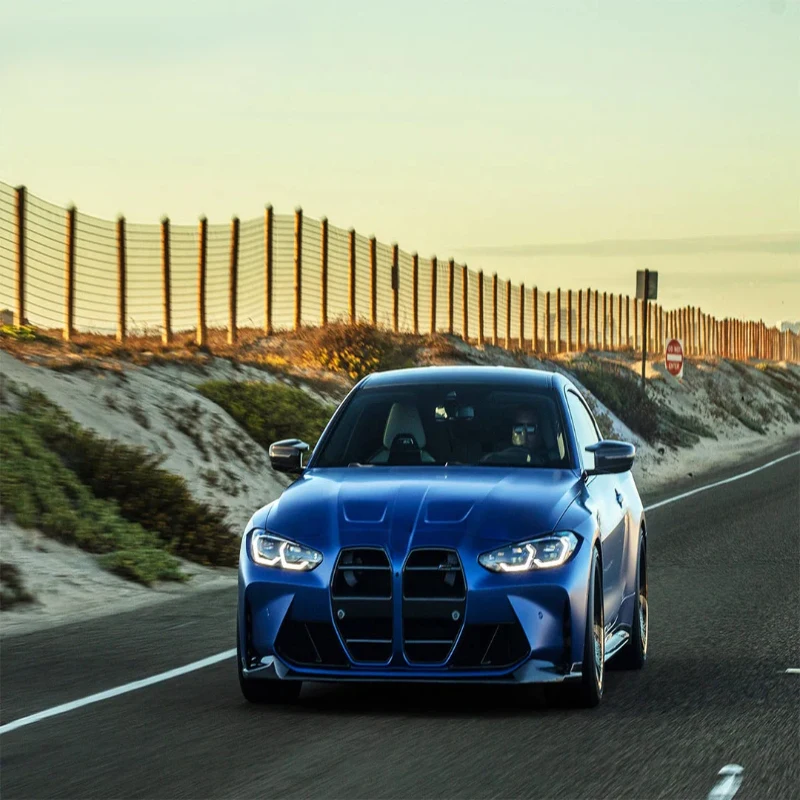 High Quality Dry Carbon Fiber St-Style Front Bumper Center Grille Auto Exterior Replacement Accessories