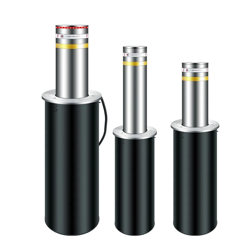 

2025 Hot Sale ANXIA Full Automatic Stainless Steel LED Hydraulic Road Rising Bollard Barrier Lifting Column Blocker