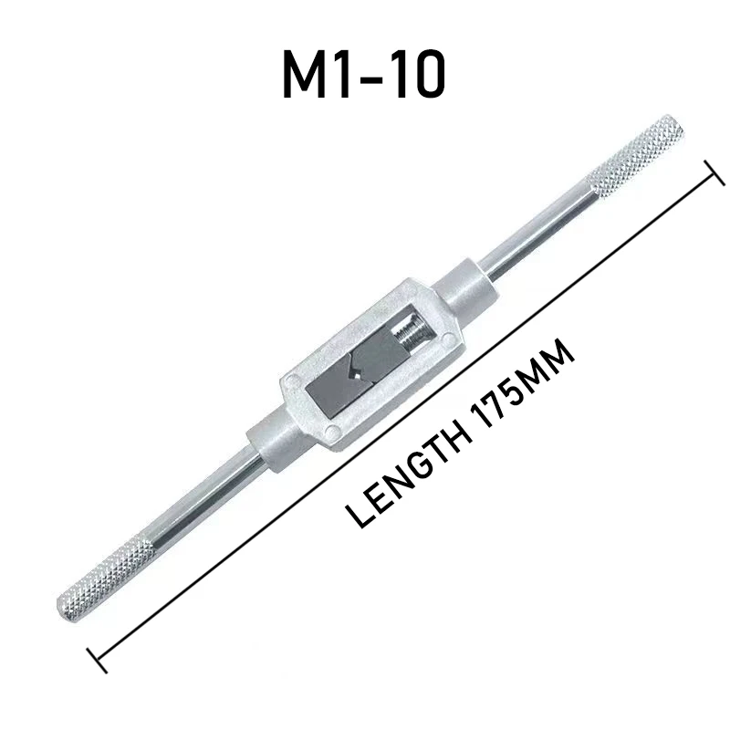 Chiave per rubinetto regolabile per maniglia per rubinetto filettato supporto per rubinetti a mano in acciaio strumenti per alesatore per maschiatura strumenti per maschiare