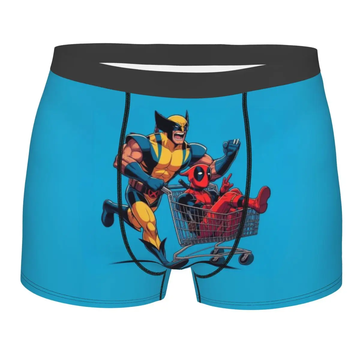 

Пользовательские обои Wolverine X Deadpool, нижнее белье, мужские эластичные трусы-боксеры, шорты, мягкие трусы для Homme