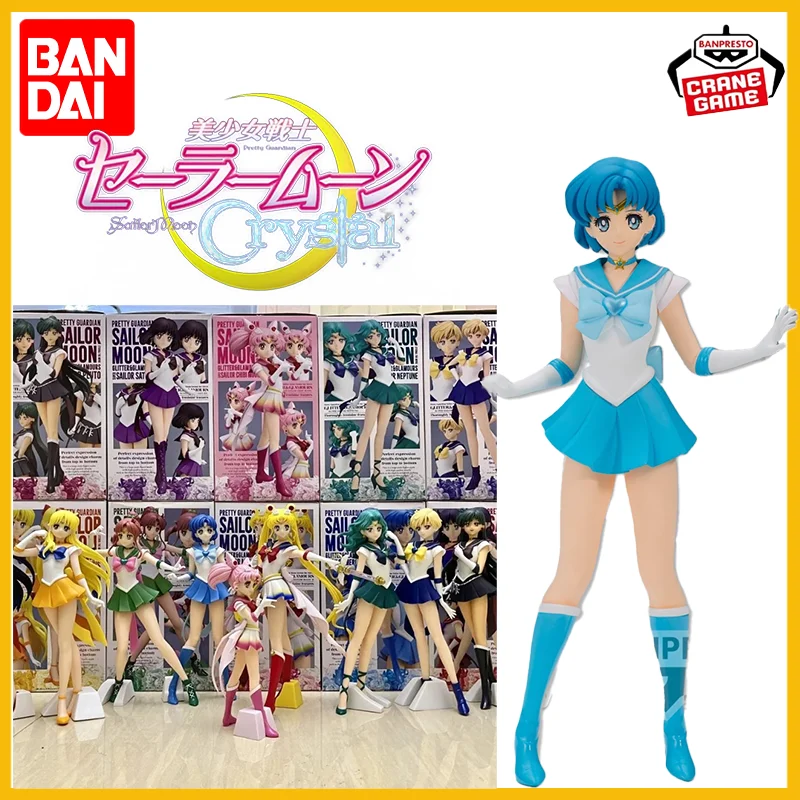 

В наличии Bandai Banpresto, оригинальная фигурка моряка Мун Mizuno Ami, блестящая экшн-фигурка, кукла, новая модель гаража в штучной упаковке