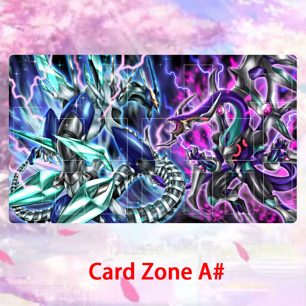 YuGiOh Playmat واضح الجناح Synchro التنين والتمرد الداكن Xyz التنين حصيرة TCG CCG مجلس بطاقة الألعاب حصيرة ألعاب لوحة الماوس منطقة وحقيبة