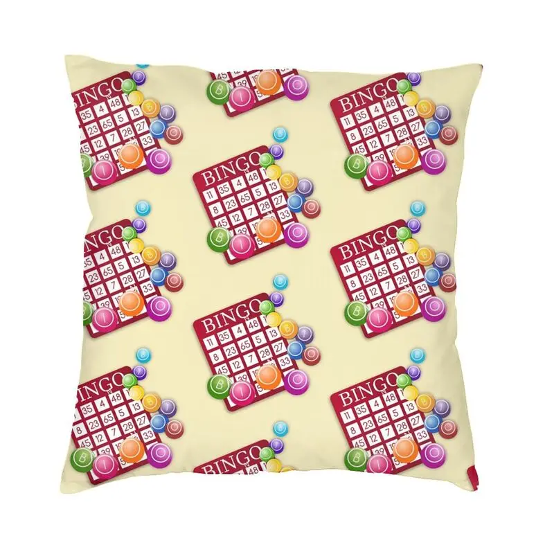 Best Play Bingo Game For Bingo Players Cushion Cover 45x45cm Soft Velvet Modern Pillows Case Home Decor