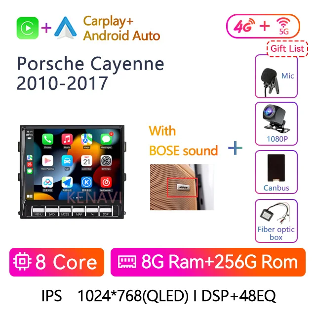 For Porsche Cayenne 2010-2017 Android Car Radio Multimedia Video Player GPS Navigation DVD Player Auto Stereo Carplay Head Unit image 3